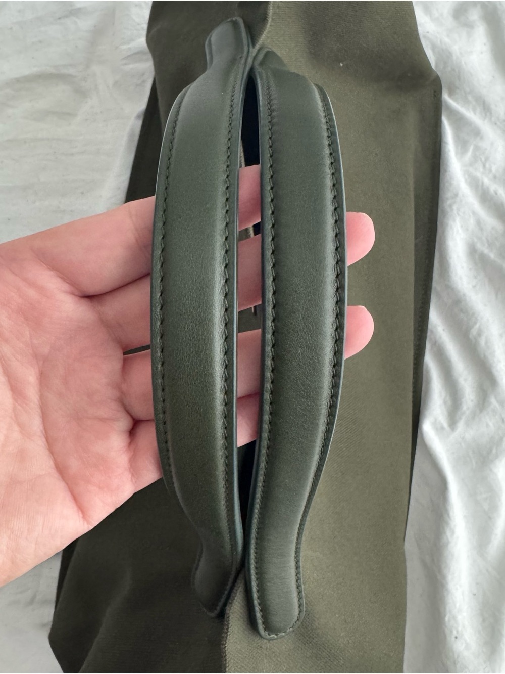 The Row Idaho canvas East-West tote in Khaki - Picture 6 of 8